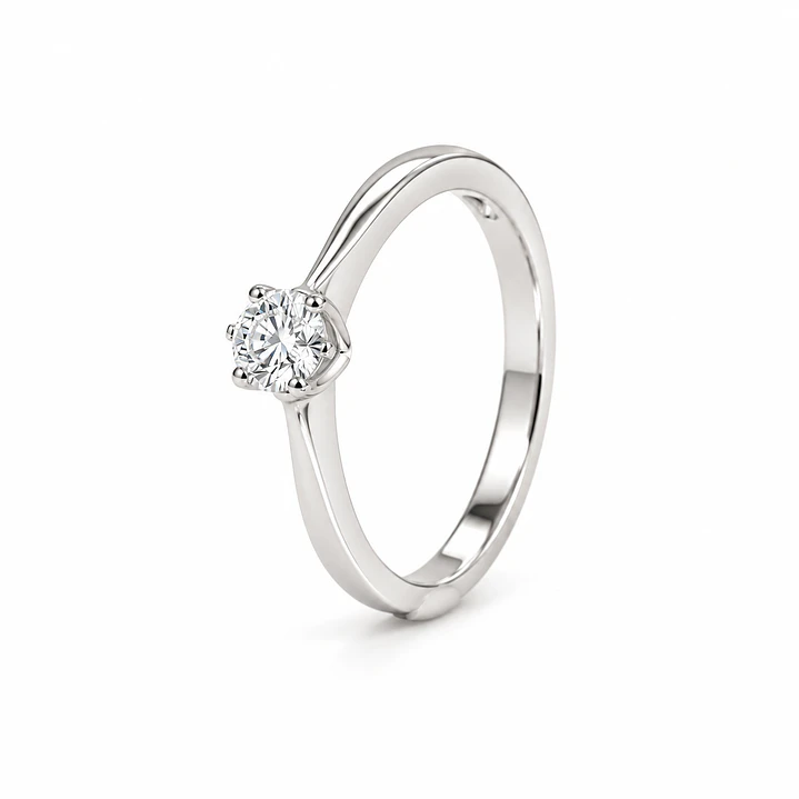 Anillo de plata rodinada fabricación Italiana - ley 925 - modelo R-0701C 1