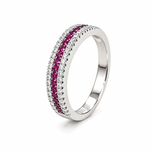 Anillo de plata rodinada fabricación Italiana - ley 925 - modelo SL30525G1
