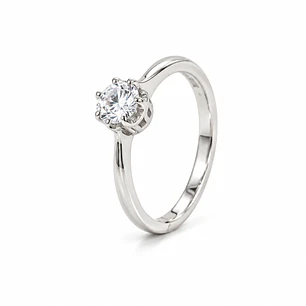 Anillo de plata rodinada fabricación Italiana - ley 925 - modelo SL30883A1