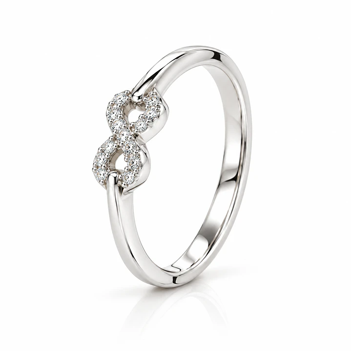 Anillo de plata rodinada fabricación Italiana - ley 925 - modelo SL32485A1 1