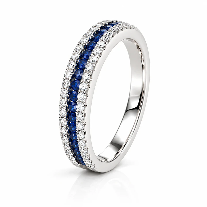 Anillo de plata rodinada fabricación Italiana - ley 925 - modelo SL30525J1 1