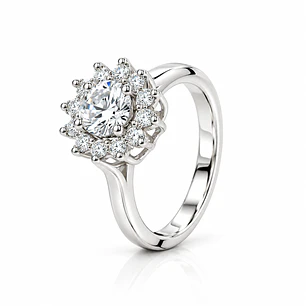 Anillo de plata rodinada fabricación Italiana - ley 925 - modelo SL32448A1