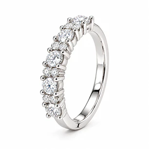 Anillo de plata rodinada fabricación Italiana - ley 925 - modelo SL39184A1