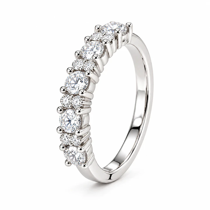 Anillo de plata rodinada fabricación Italiana - ley 925 - modelo SL39184A1 1