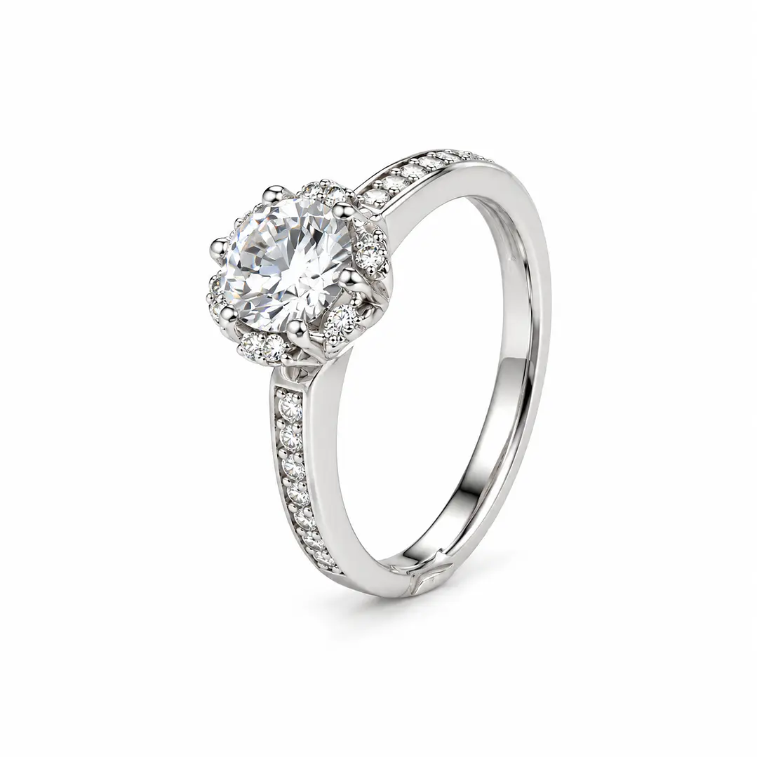 Anillo de plata rodinada fabricación Italiana - ley 925 - modelo SL90826A1T 1