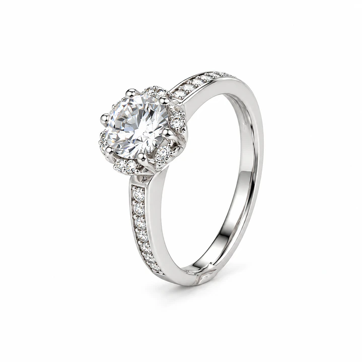 Anillo de plata rodinada fabricación Italiana - ley 925 - modelo SL90826A1T 1