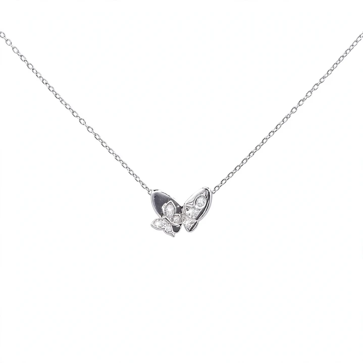Collar mariposas de Plata Rodinada Fabricación Italiana 925 modelo 13487FNSWSH3 1