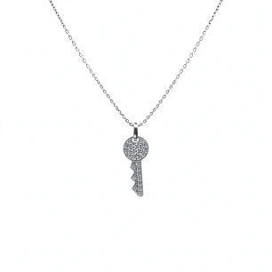 Cadena de Plata Rodinada Fabricación Italiana 925 modelo 14172FNSWSH1