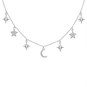 Cadena de Plata Rodinada Fabricación Italiana 925 modelo 18078FNSWSH1