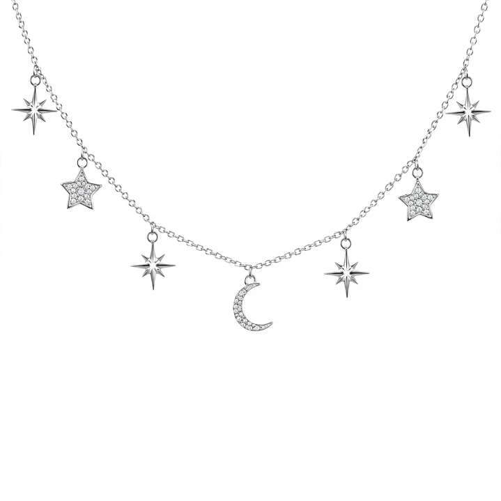 Cadena de Plata Rodinada Fabricación Italiana 925 modelo 18078FNSWSH1 1