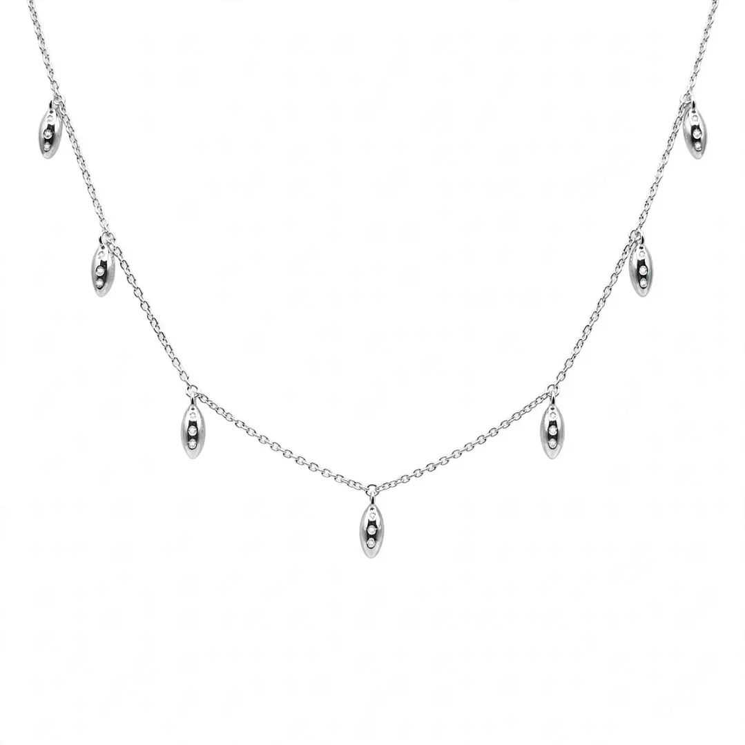 Cadena de Plata Rodinada Fabricación Italiana 925 modelo 9247FNSWSH1 1