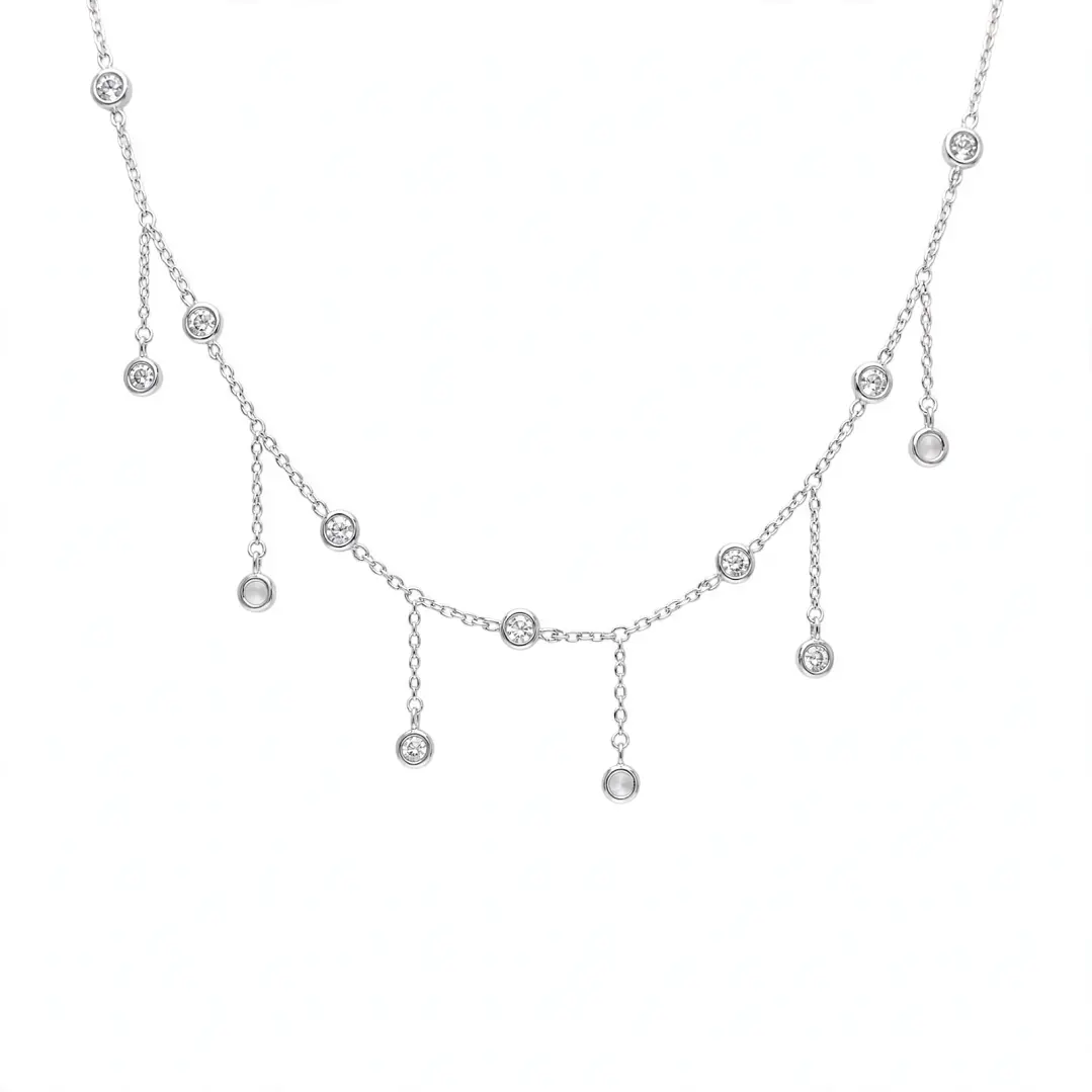 Cadena de Plata Rodinada Fabricación Italiana 925 modelo 9258FNSWSH1 1