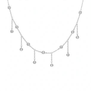 Cadena de Plata Rodinada Fabricación Italiana 925 modelo 9258FNSWSH1