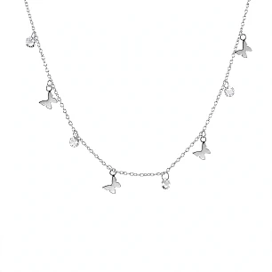 Cadena de Plata Rodinada Fabricación Italiana 925 modelo GIA11719