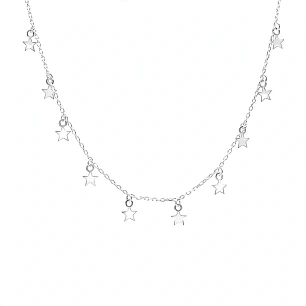 Cadena de Plata Rodinada Fabricación Italiana 925 modelo GIA11746