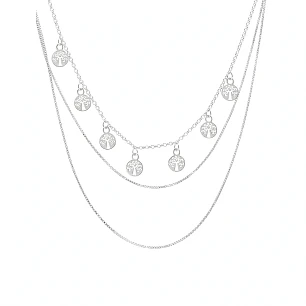 Cadena de Plata Rodinada Fabricación Italiana 925 modelo GIA11822