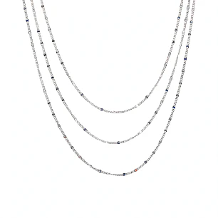 Cadena de Plata Rodinada Fabricación Italiana 925 modelo GIA11853