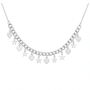 Cadena de Plata Rodinada Fabricación Italiana 925 modelo GIA12829