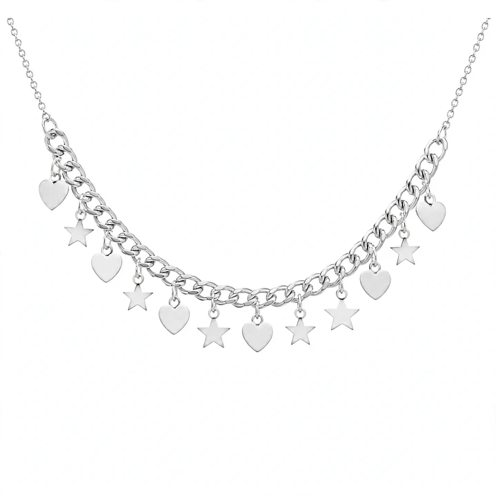 Cadena de Plata Rodinada Fabricación Italiana 925 modelo GIA12829 1