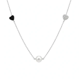 Cadena de Plata Rodinada Fabricación Italiana 925 modelo JNQY7946L