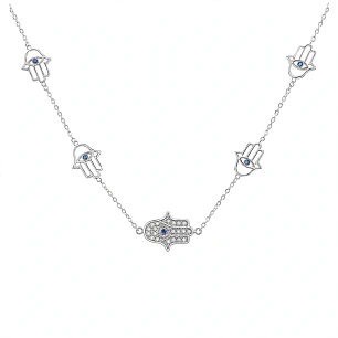 Cadena de Plata Rodinada Fabricación Italiana 925 modelo SAL1389