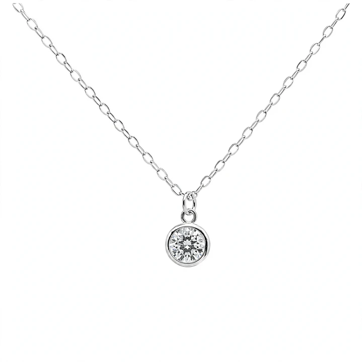 Cadena de Plata Rodinada Fabricación Italiana 925 modelo SWP10072+SWC10082-025 1