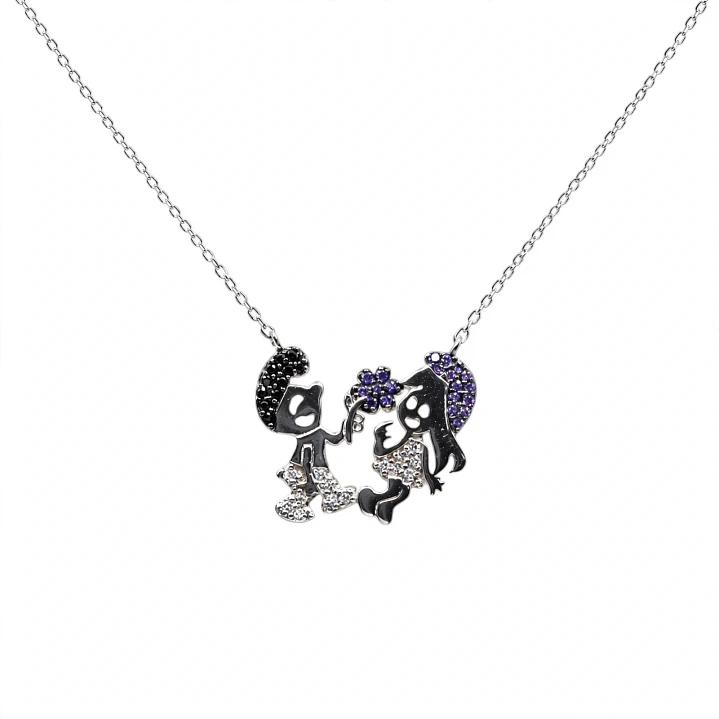 Cadena de Plata Rodinada Fabricación Italiana 925 modelo 14618FNSWSH1 1