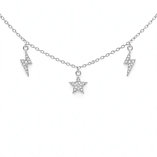 Cadena de Plata Rodinada Fabricación Italiana 925 modelo 18080FNSWSH1