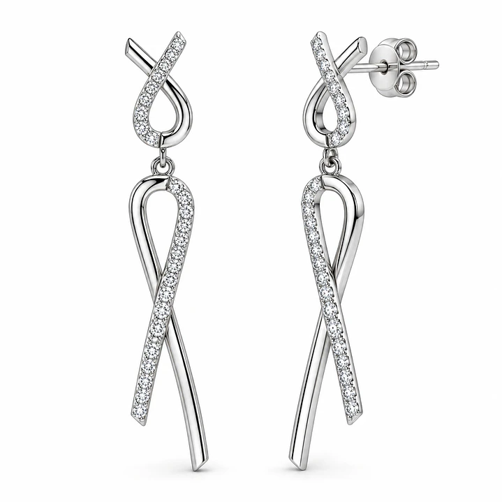Aros plata rodinada ley 925 circones esmeraldina SE50183AB1T 1