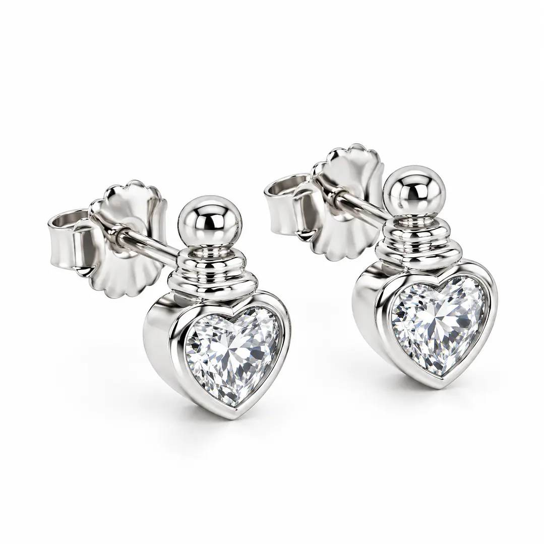 Aros plata rodinada  ley 925 circones zafiro SE92368A1 1