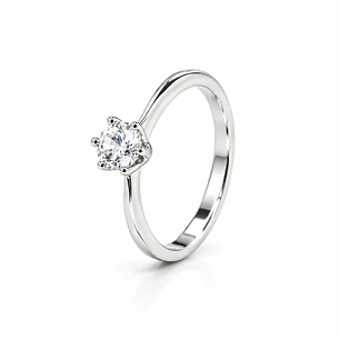 Anillo de plata rodinada fabricación Italiana - ley 925 - modelo R-0701 M