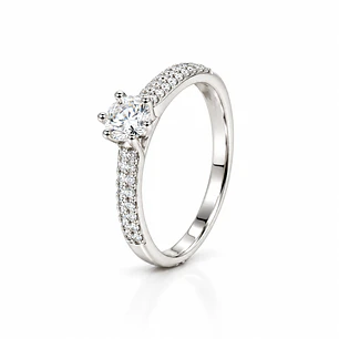 Anillo de plata rodinada fabricación Italiana - ley 925 - modelo SL30401A1