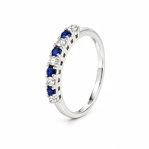 Anillo de plata rodinada fabricación Italiana - ley 925 - modelo R-1461 Z