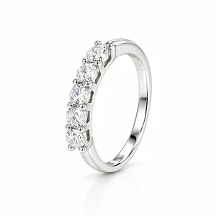 Anillo de plata rodinada fabricación Italiana - ley 925 - modelo SR-1521