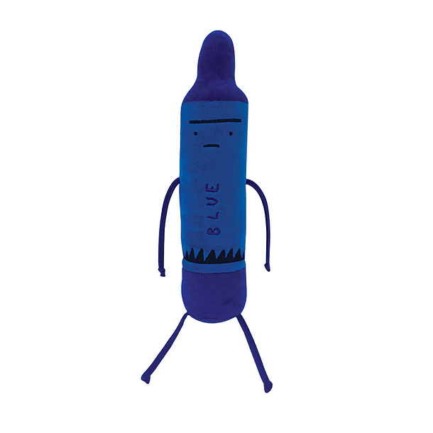Peluche El Dia Que Los Crayones Renunciaron Azul 