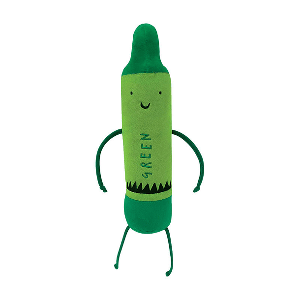 Peluche El Dia Que Los Crayones Renunciaron Verde 