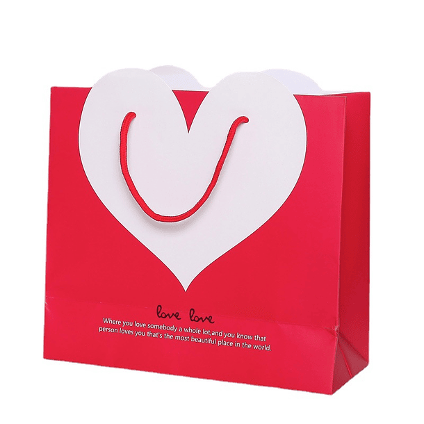 Bolsa Regalo - Corazón Blanco 