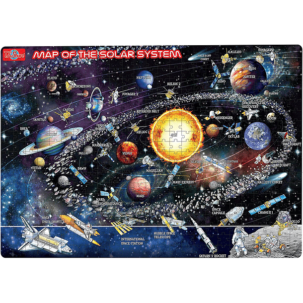 Rompecabezas Magnético Mapa del Sistema Solar 75 Piezas  