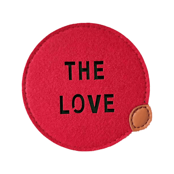 Posavaso Posaollas de Fieltro Fe Rojo 