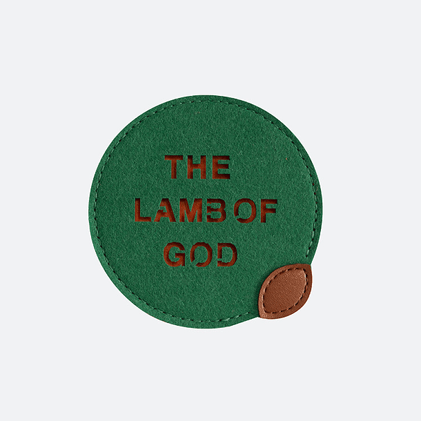 Posavaso Posaollas de Fieltro Fe Verde 