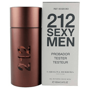 Tester 212 Sexy Men de Carolina Herrera Edt 100ml Hombre