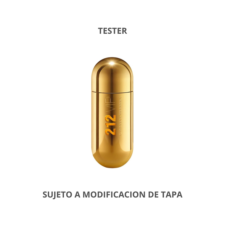 Tester 212 Vip de Carolina Herrera Edp 80ml Mujer 1