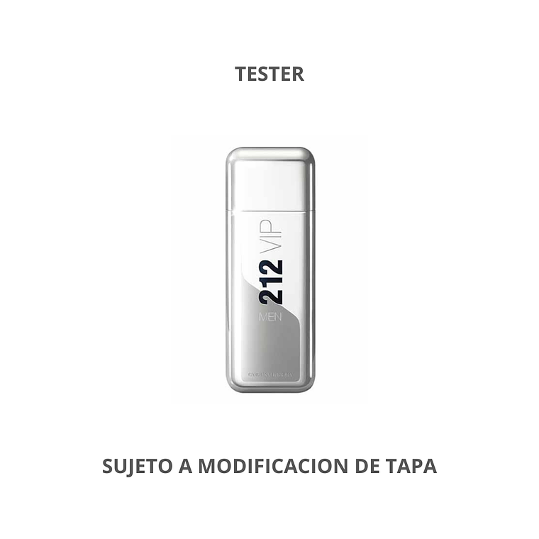 Tester 212 Vip Men de Carolina Herrera Edt 100ml Hombre 1