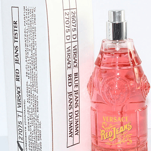 Tester Versace Red Jeans Edt 75 ml Mujer