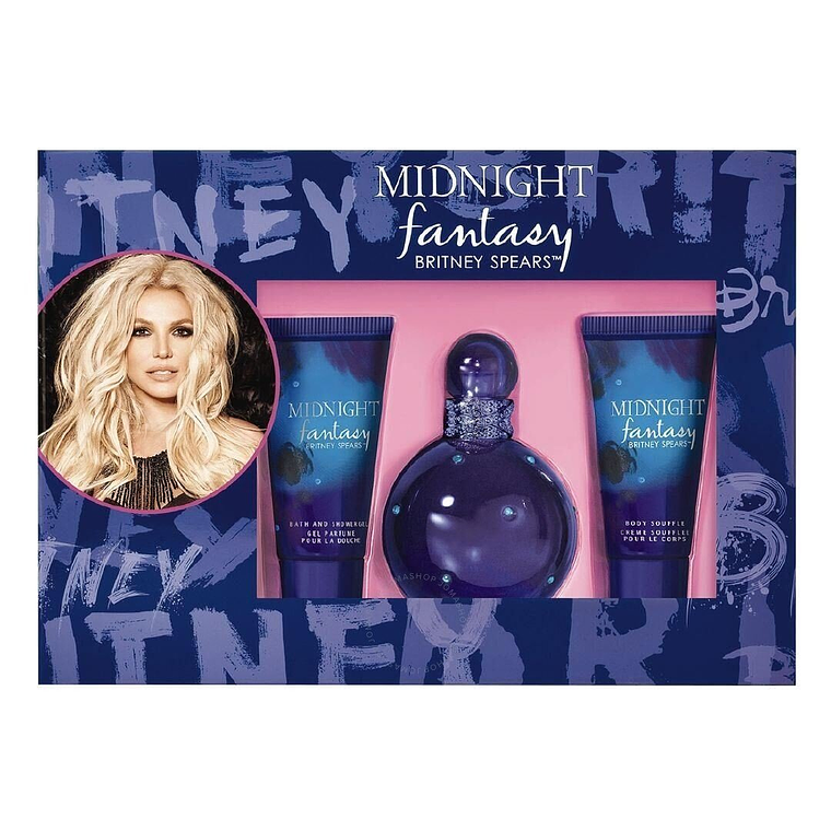 Fantasy Midnight Set EDP 100 ML + Shower Gel + Body Creme 1