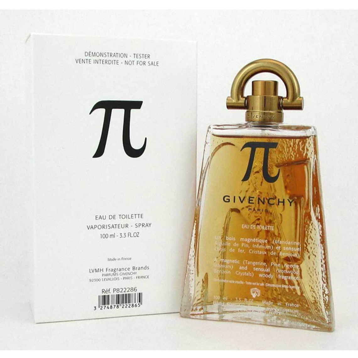 Tester Pi de Givenchy Edt 100 ml Hombre 1