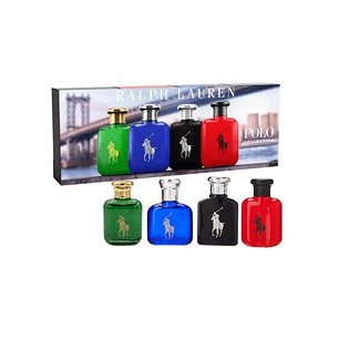 Set Polo Collection de Ralph Lauren Edt 4 x 15ml Hombre
