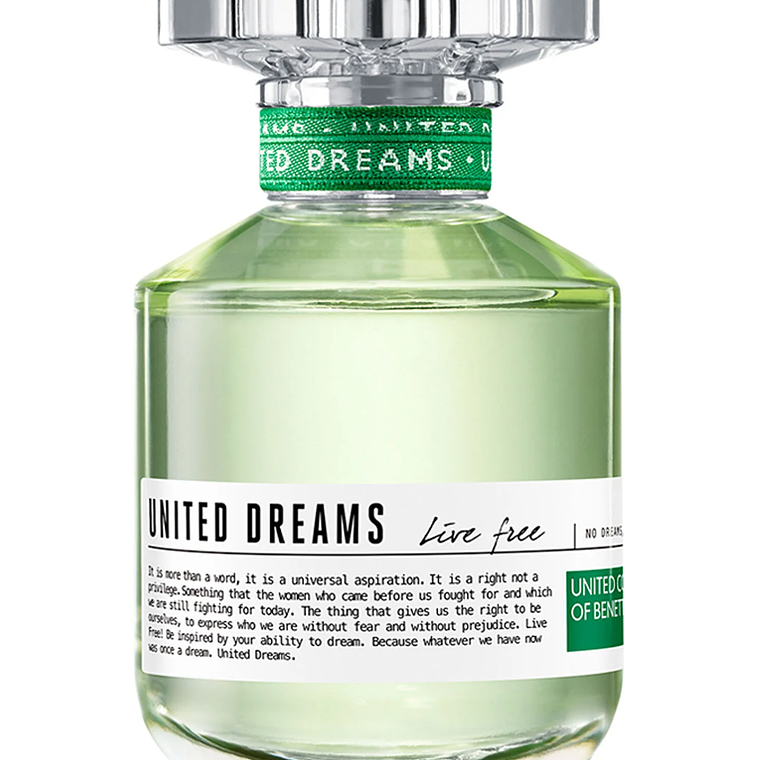 Tester United Dreams Live Free de Benetton Edt 80 ml Mujer 1