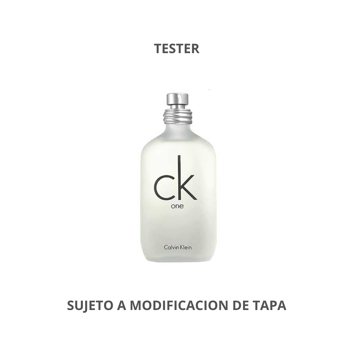 Tester CK One de Calvin Klein Edt 100 ml unisex (con caja) 1