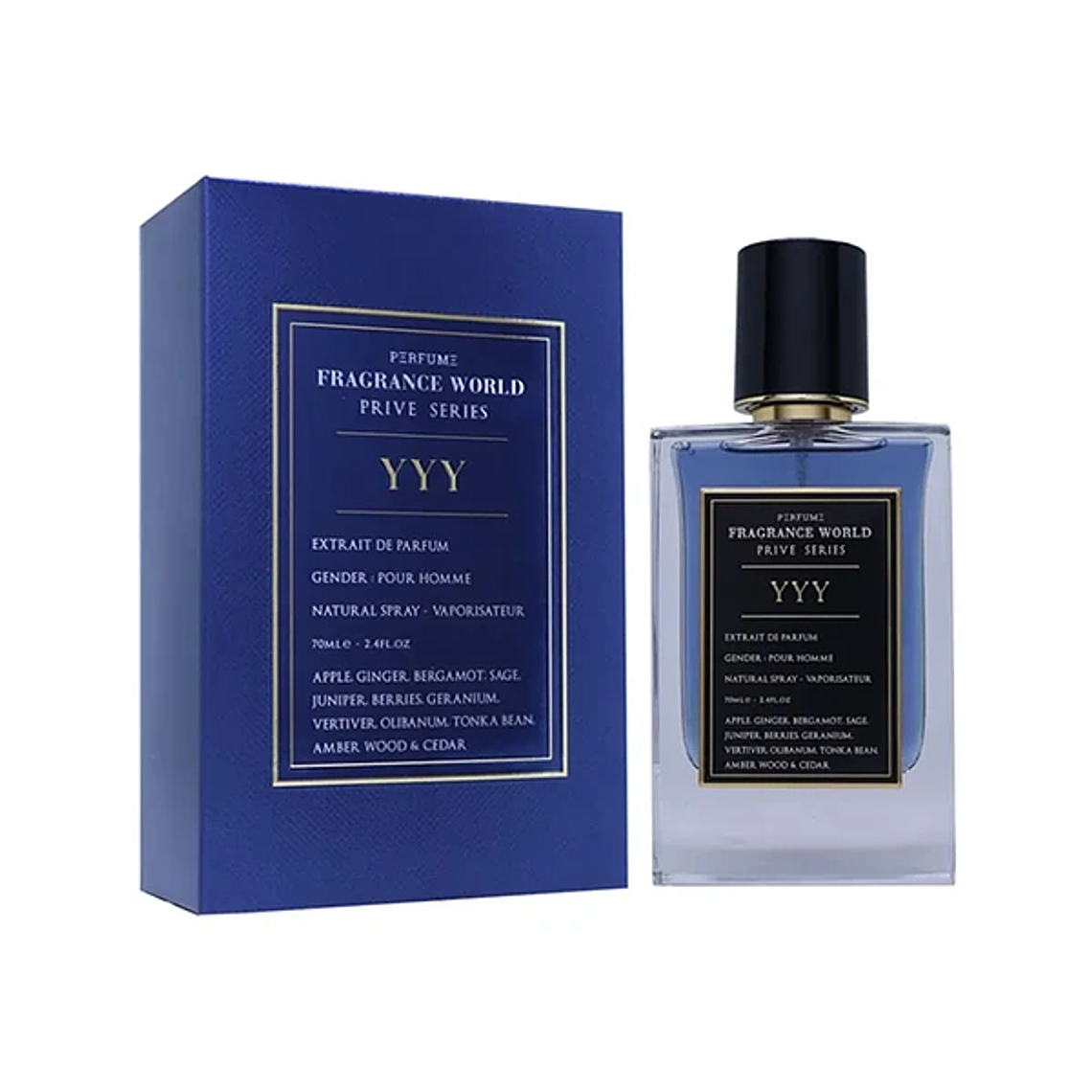 YYY Prive Series de Fragrance World Extrait de Parfum 70 ml Hombre 1
